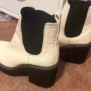 Stylish White Ankle Boots